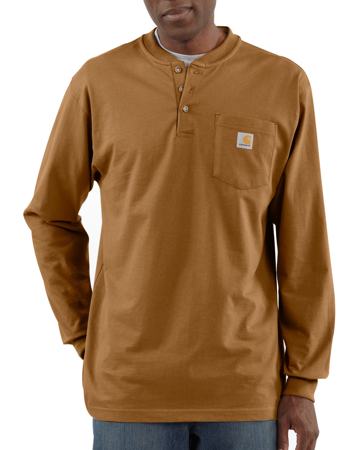 Carhartt brown long sleeve shirt clearance