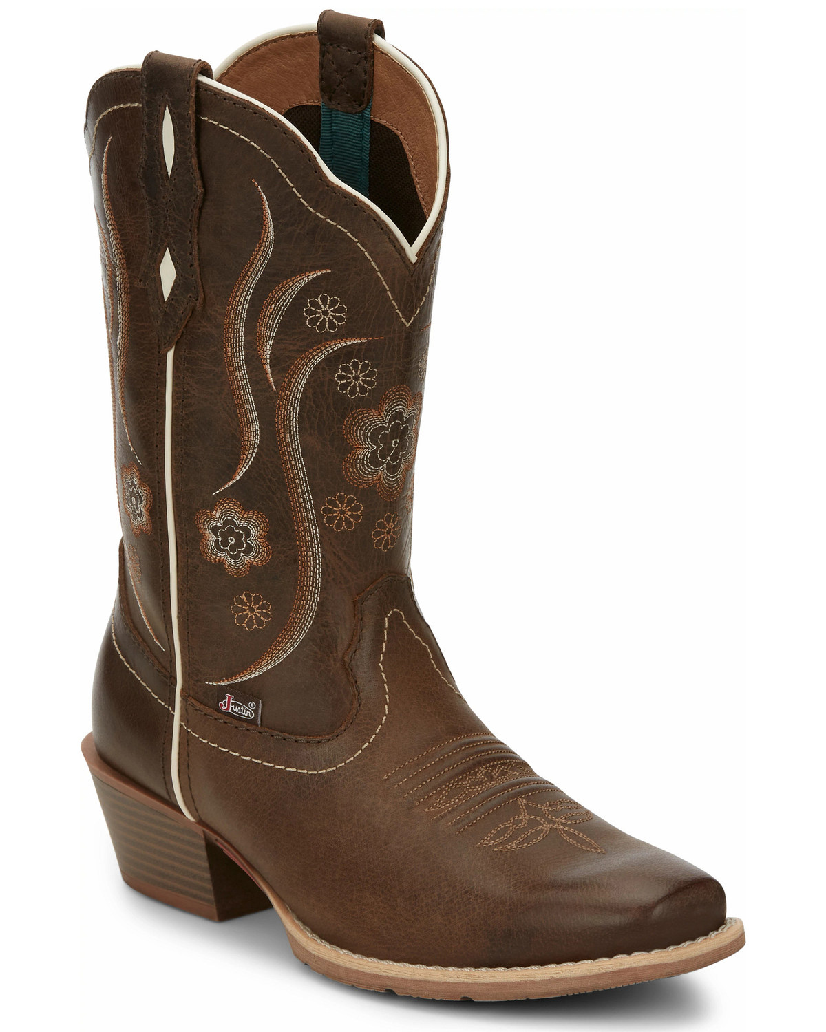 Justin Women's Jesse Brown Western Boots - Square Toe