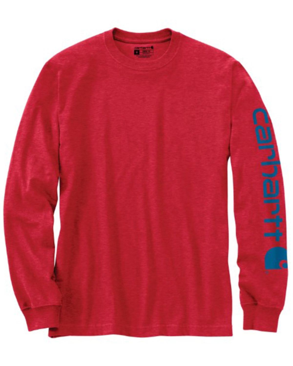 Carhartt Men's Loose Fit Heavyweight Long Sleeve Logo Graphic Work T-Shirt - Tall