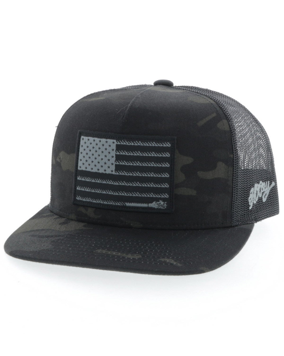 Hooey Boys' Camo Liberty Roper Flag 