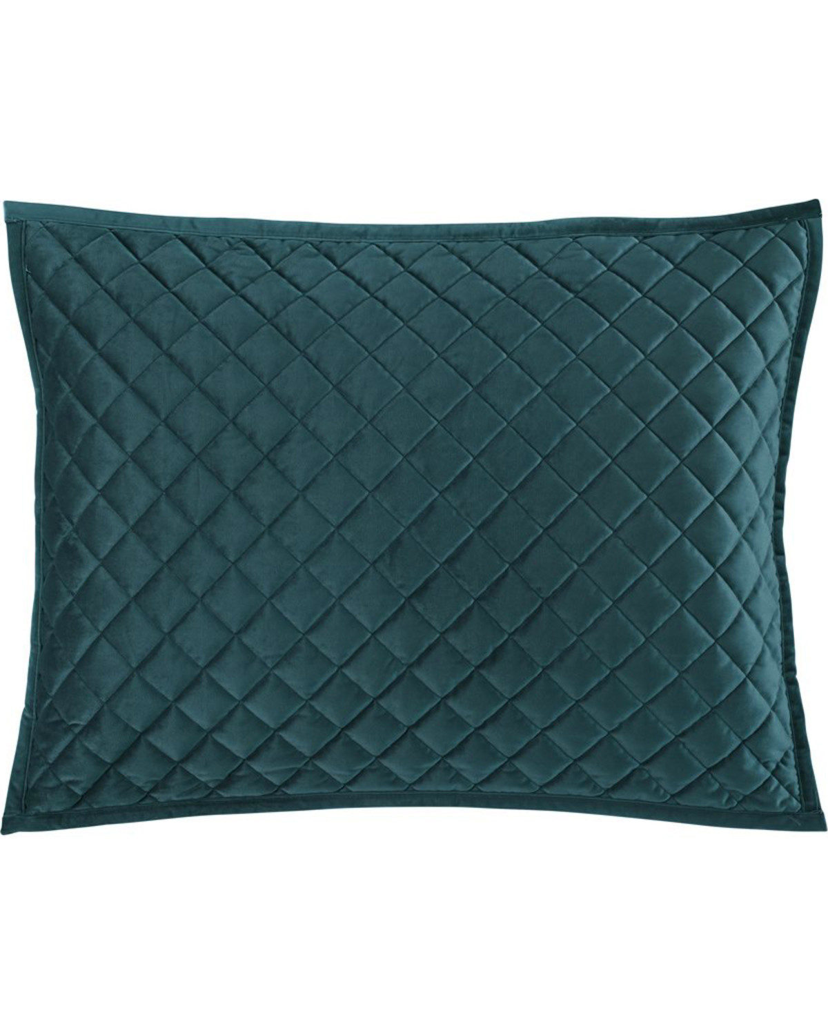 HiEnd Accents King Teal Diamond Quilted Shams