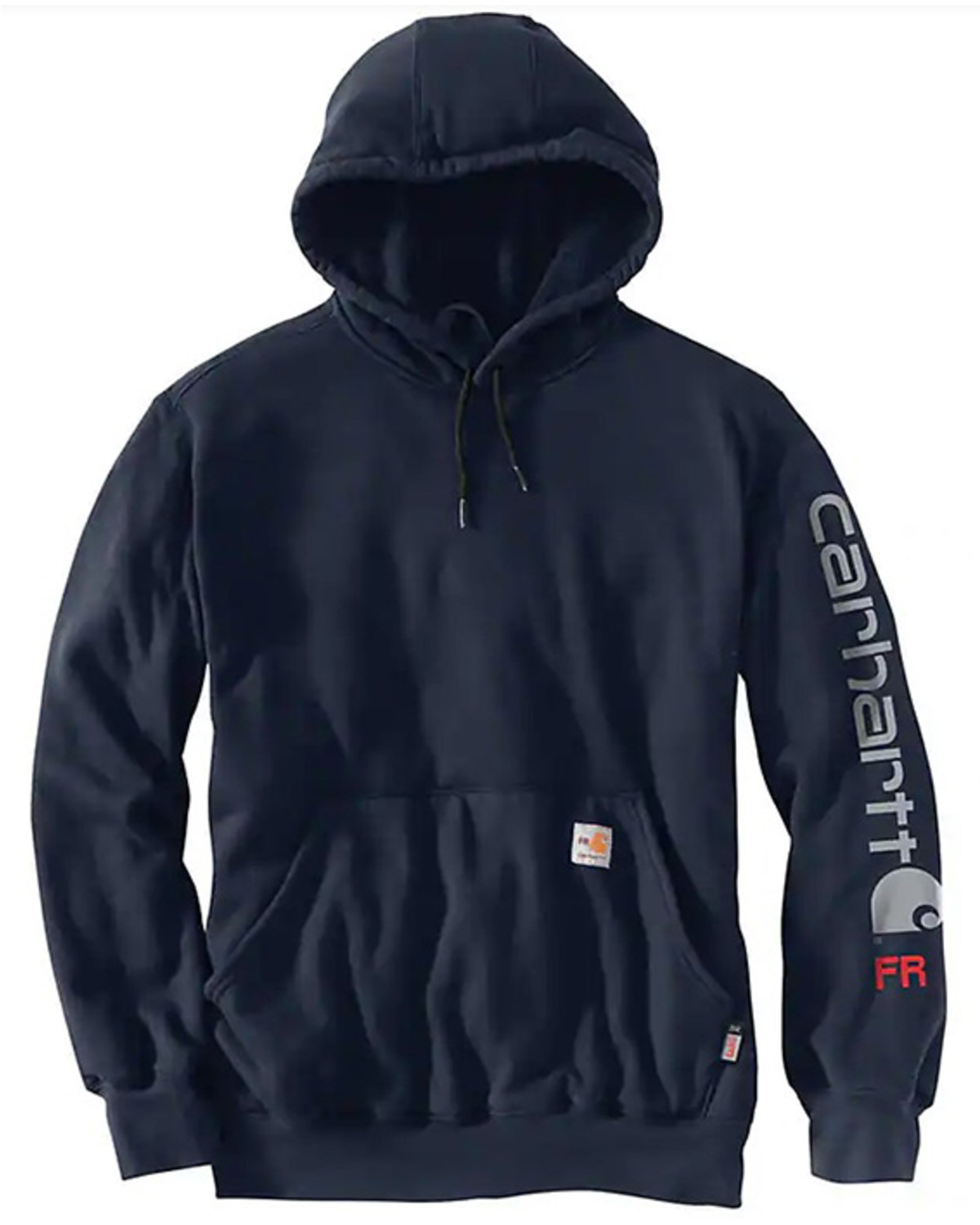 Carhartt Men's FR Force Original Fit Midweight Logo Hooded Work Sweatshirt - Big