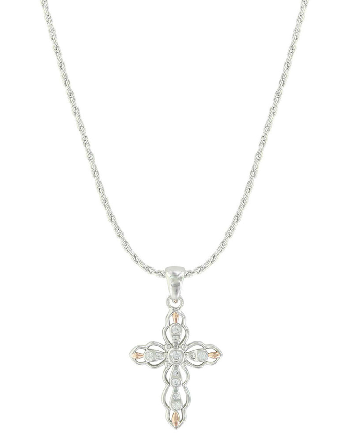 Montana Silversmiths Women's Against The Light Cross Necklace