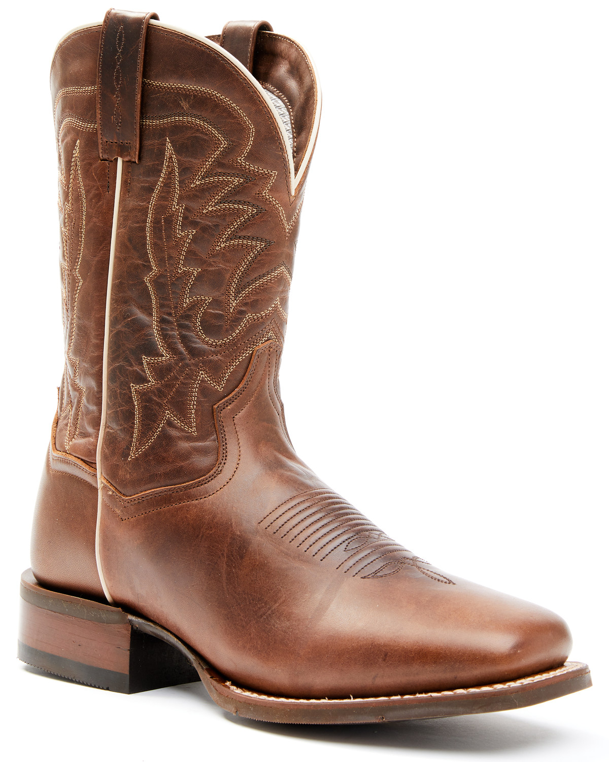 Dan Post Men's Dark Brown Western Performance Boots - Broad Square Toe