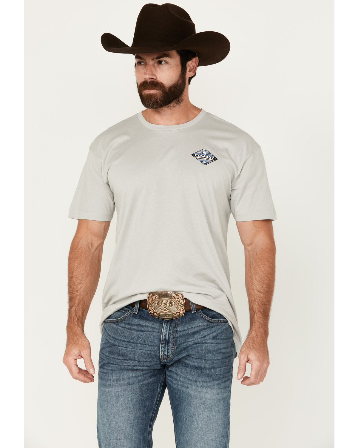 Cowboy Hardware Men's Built Tough Shield Short Sleeve T-Shirt