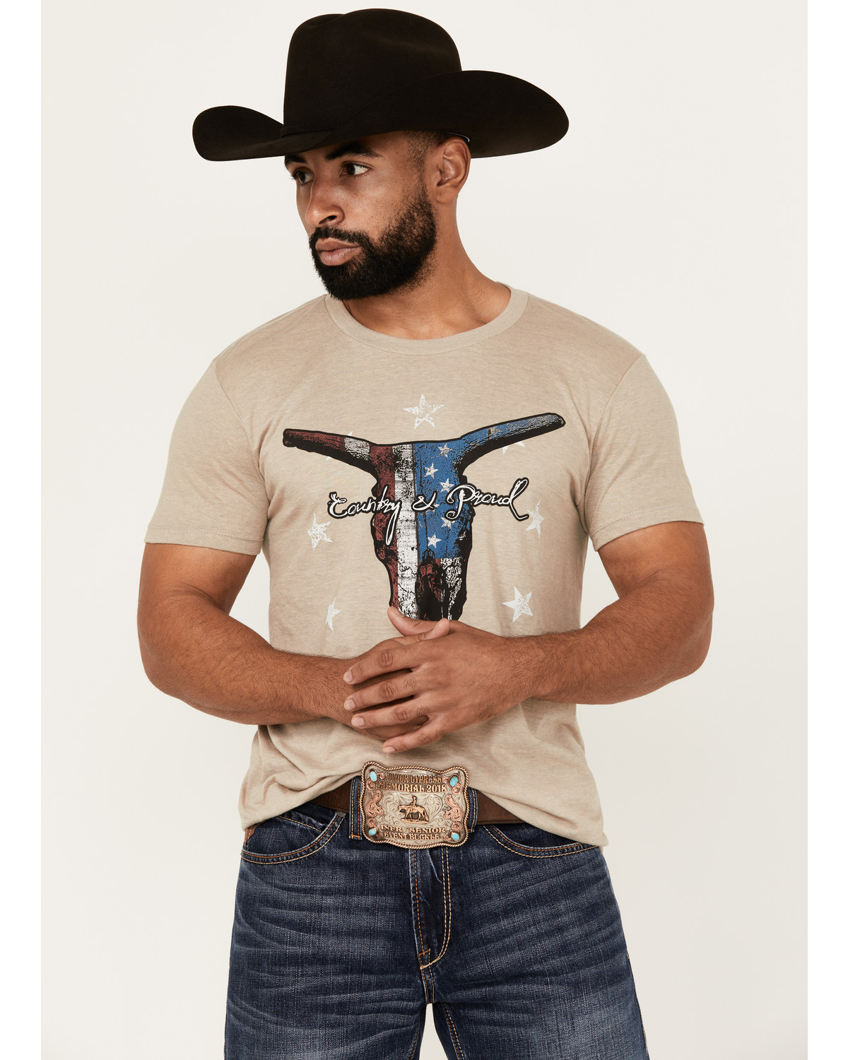 Cody James Men's Country And Proud Short Sleeve Graphic T-Shirt