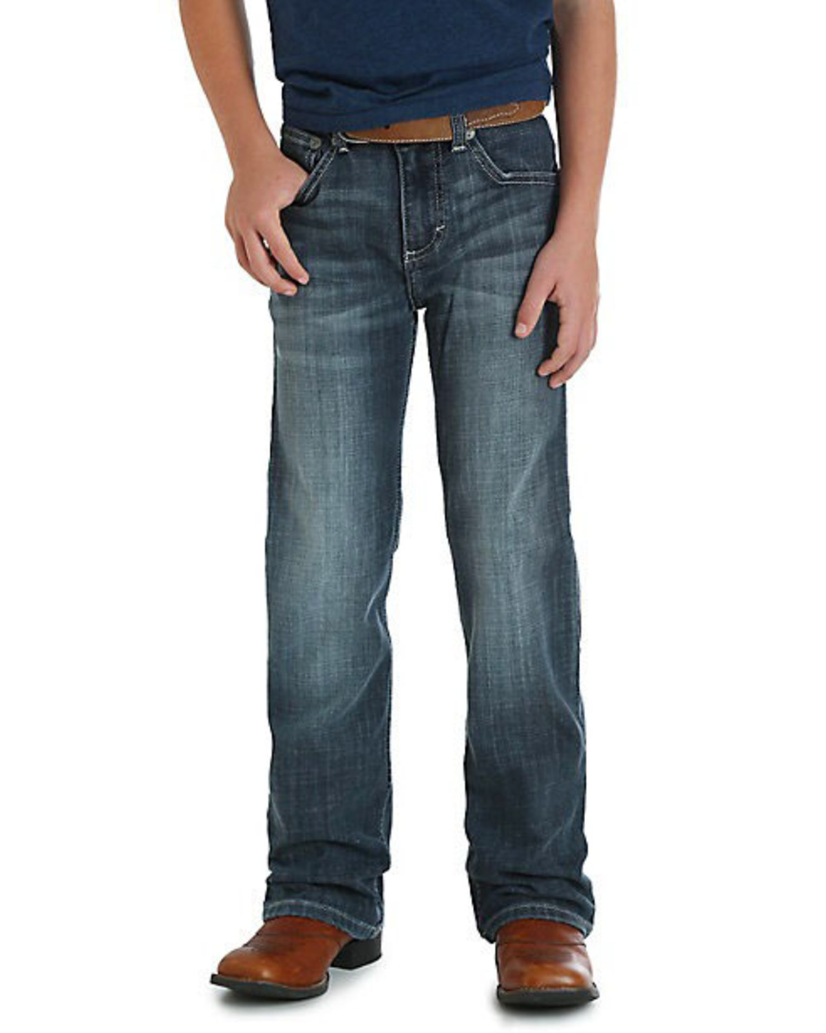 Wrangler 20X Boys' No.42 Glasgow Vintage Bootcut Jeans