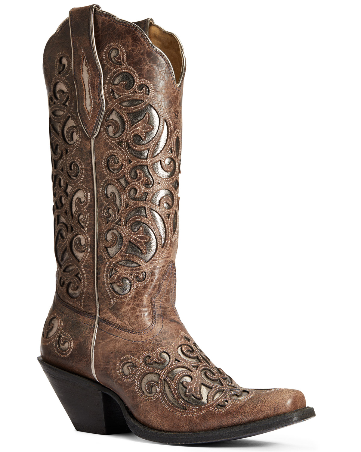 taupe western booties