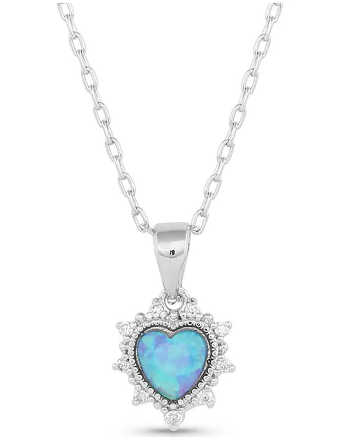 Montana Silversmiths Women's Royal Heart Opal Necklace