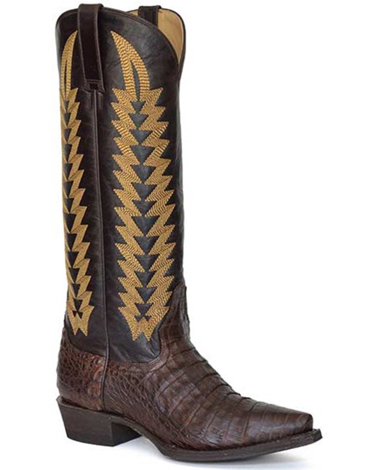 Stetson Women's Exotic Caiman Western Boots - Snip Toe