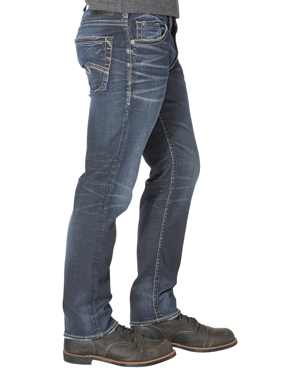 Silver Men's Eddie Relaxed Fit Tapered Leg Jeans | Boot Barn