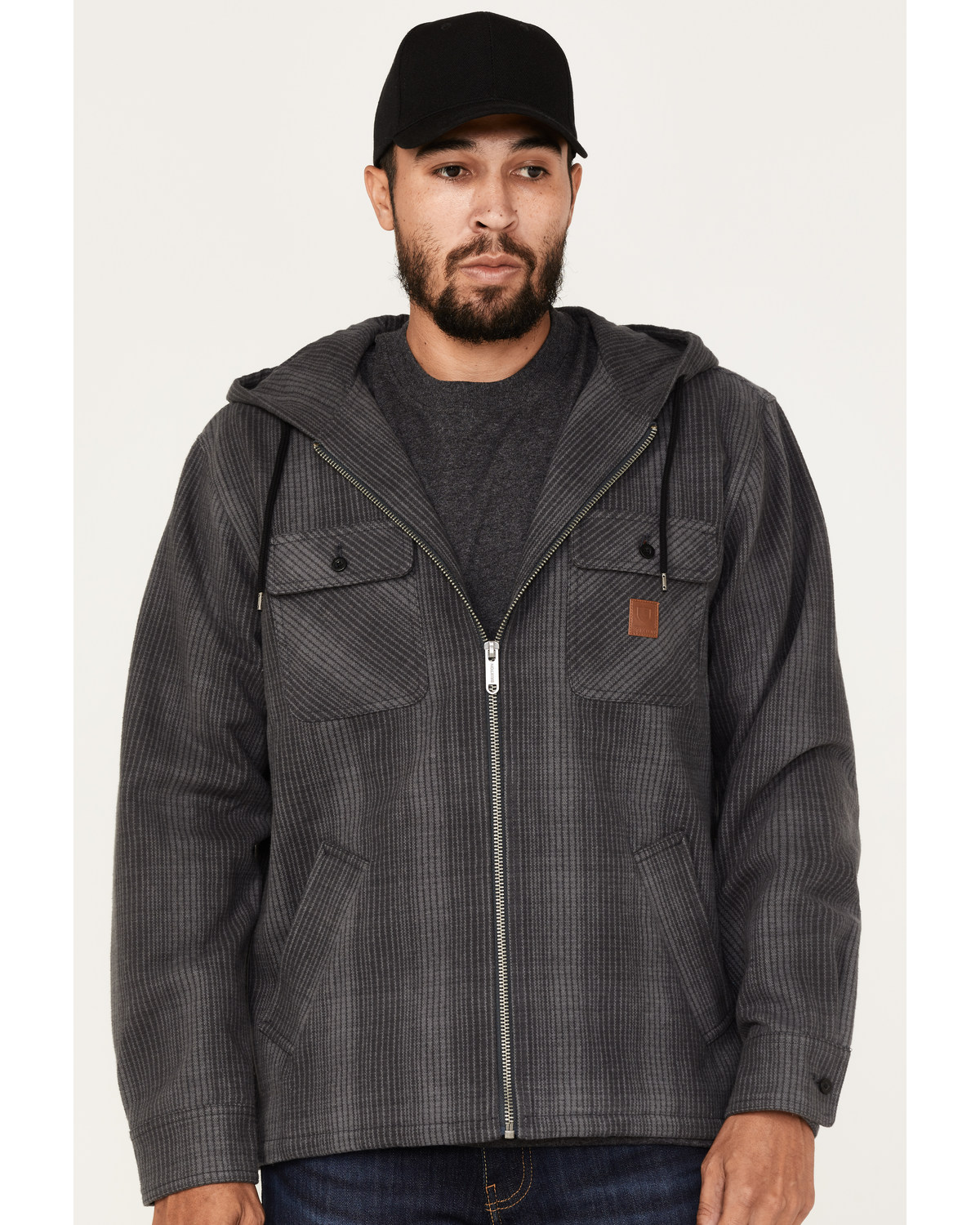 Brixton cass hooded jacket clearance
