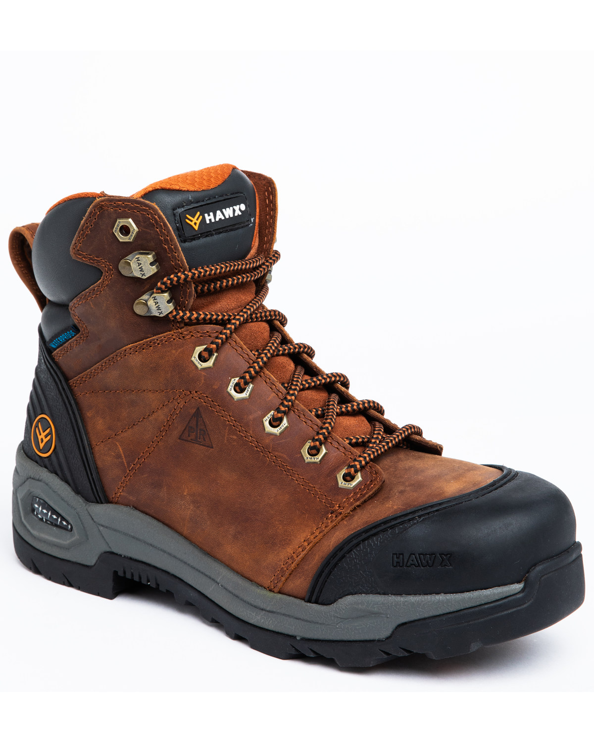 Hawx Men's Rust Waterproof Work Boots Soft Toe Boot Barn