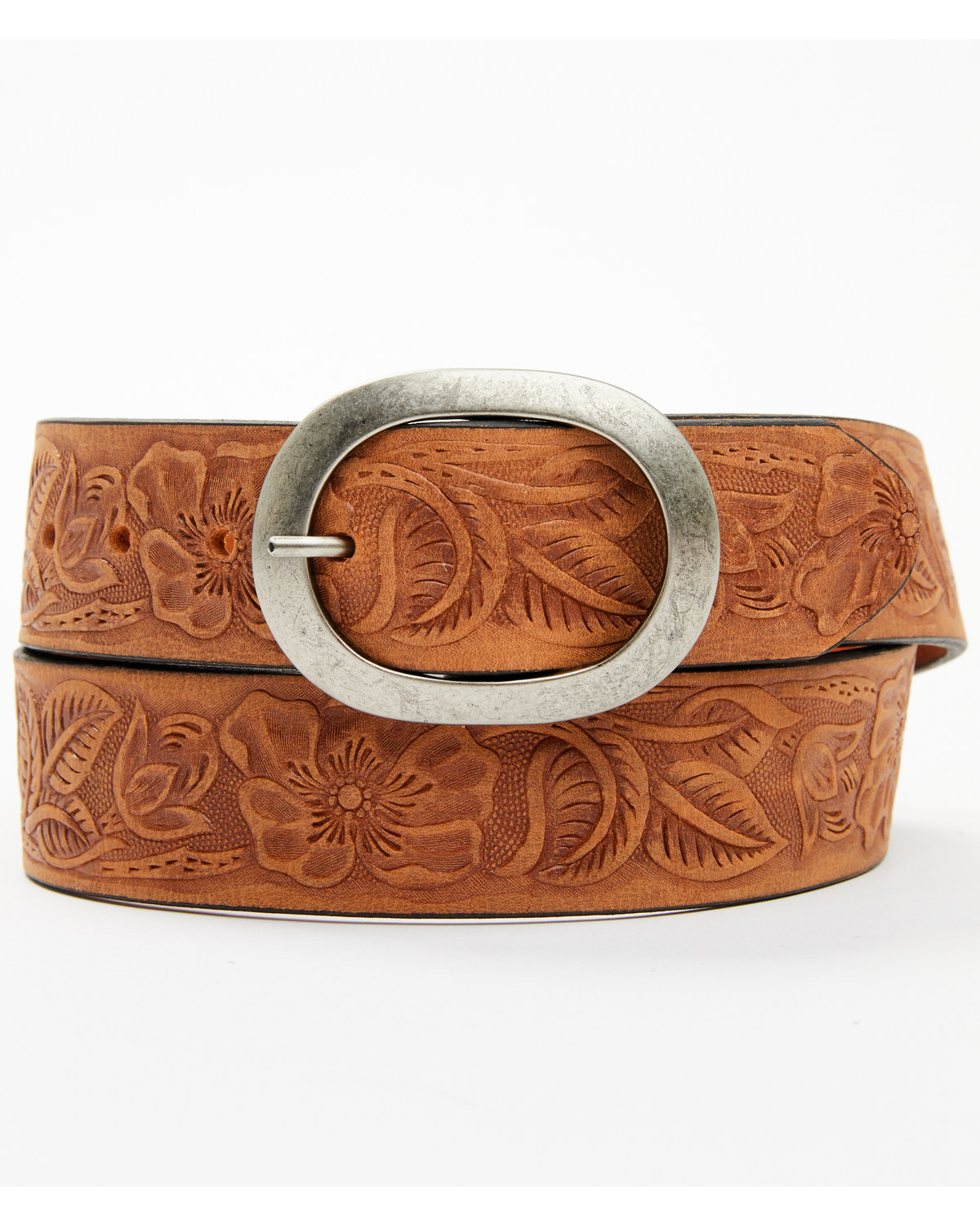 Cowgirls Rock Women's Floral Embossed Belt