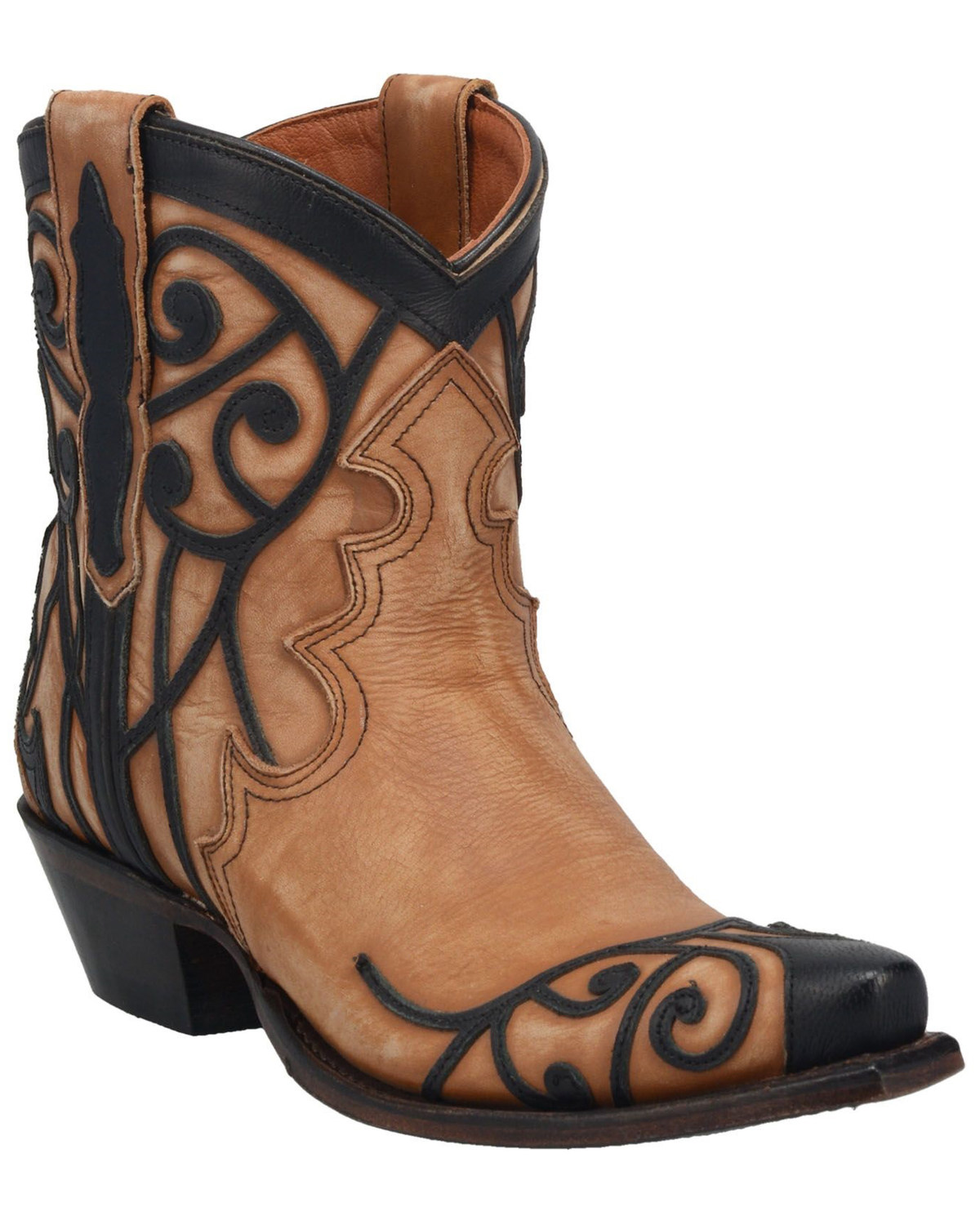 snip toe western booties