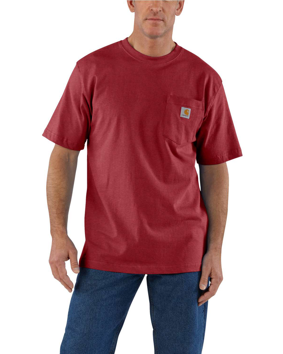 Carhartt Men's Loose Fit Heavyweight Logo Pocket Work T-Shirt - Big & Tall