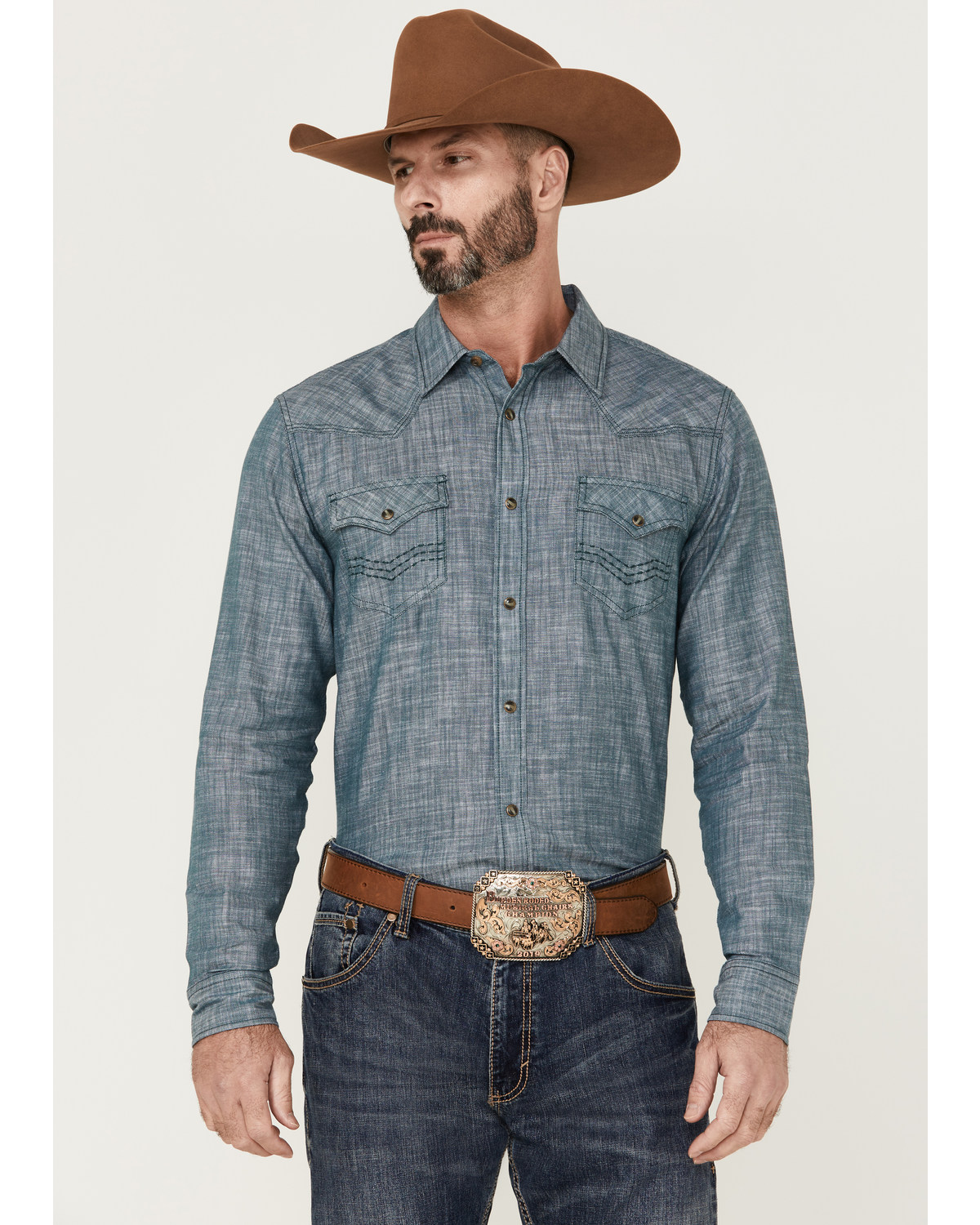 Cody James Men's Hotspot Solid Long Sleeve Snap Western Shirt