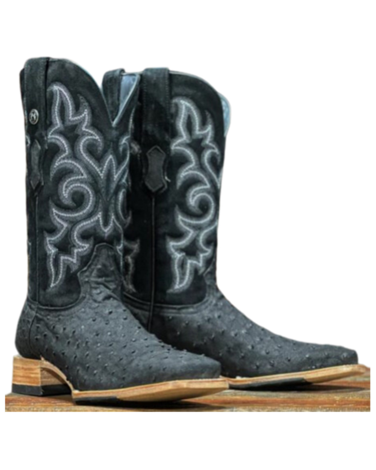 Tanner Mark Men's Exotic Full Quill Ostrich Western Boots