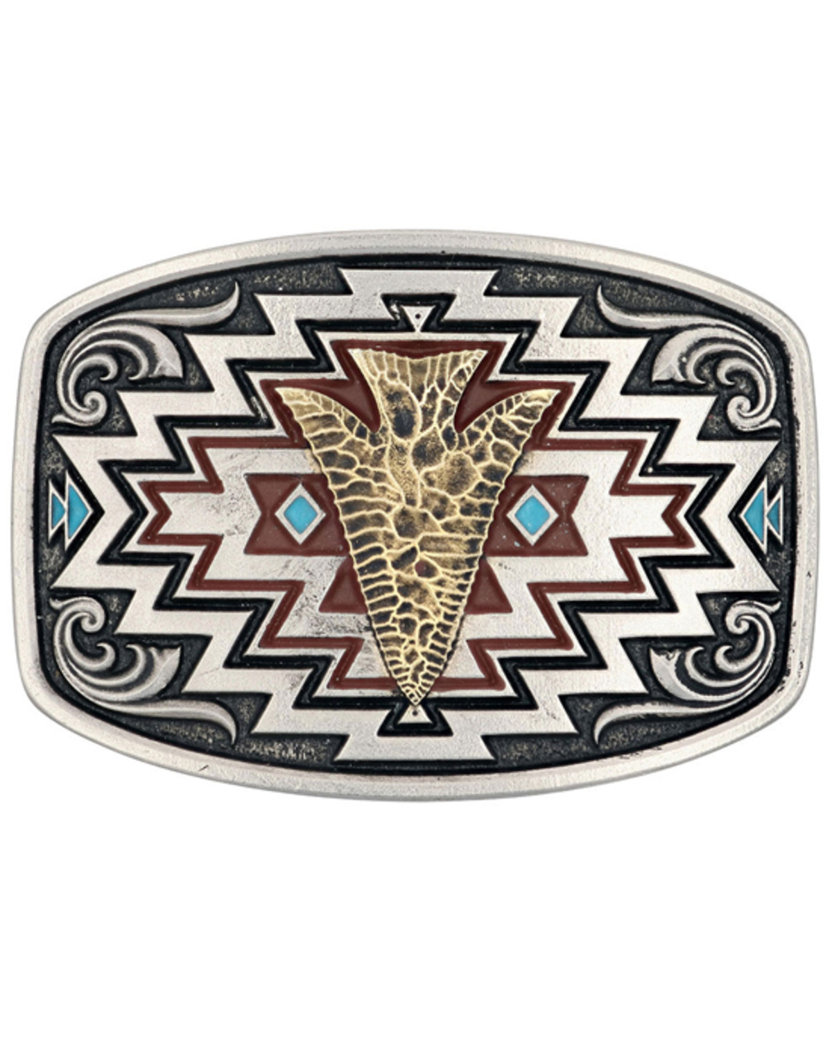 Montana Silversmiths Women's Center Of It All Arrow Belt Buckle