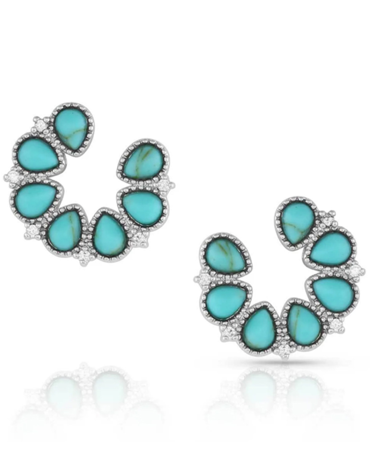 Montana Silversmiths Women's Lucky Seven Turquoise Earrings