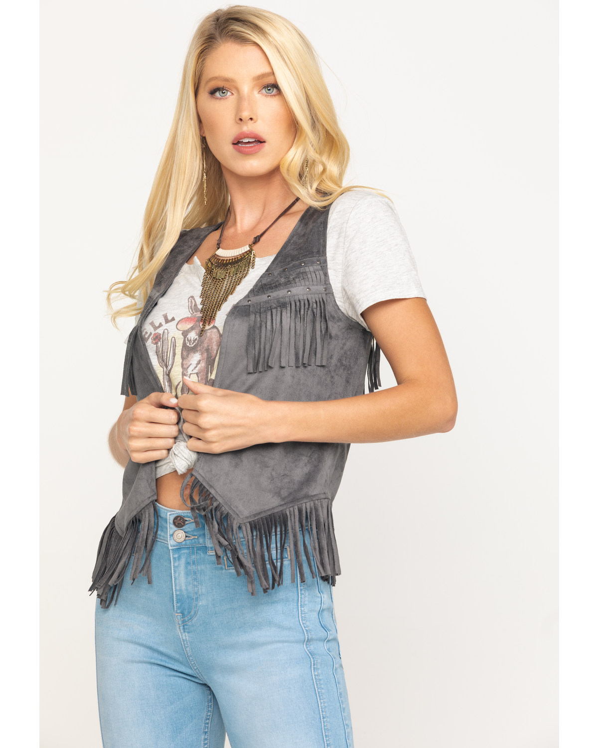 Idyllwind Women's Fringe N Faux Suede Vest Boot Barn