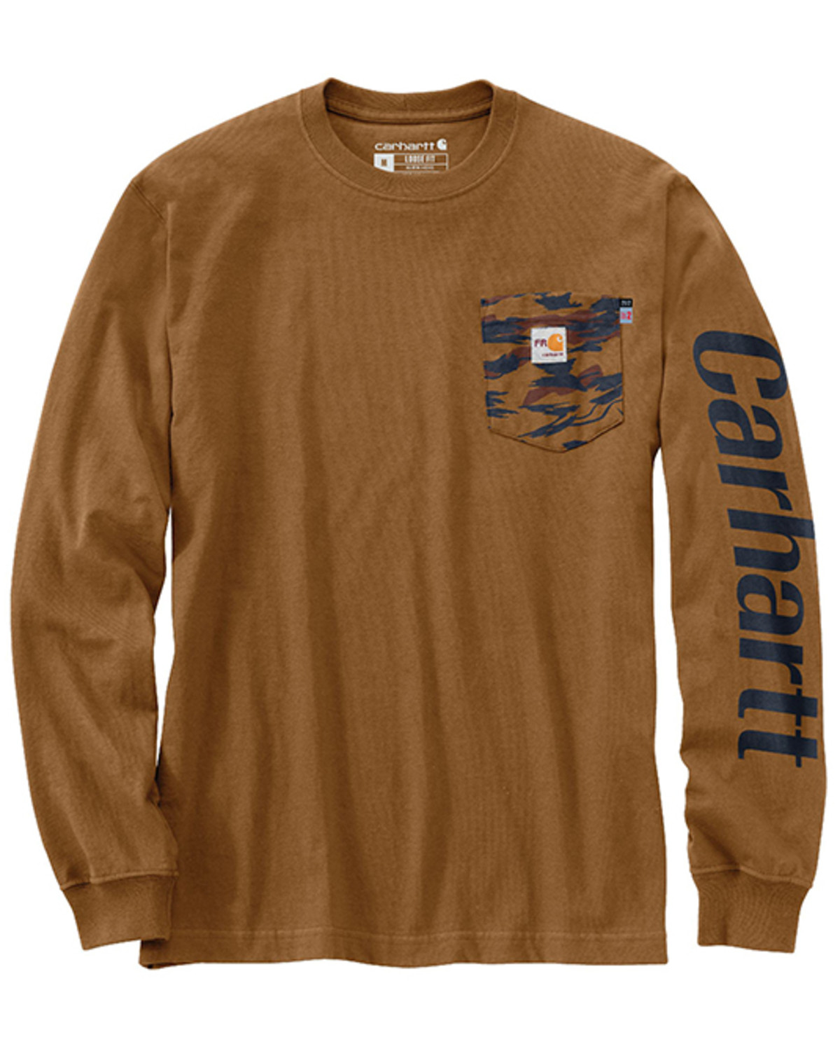 Carhartt Men's FR Force® Loose Fit Lightweight Camo Graphic Long Sleeve Work T-Shirt