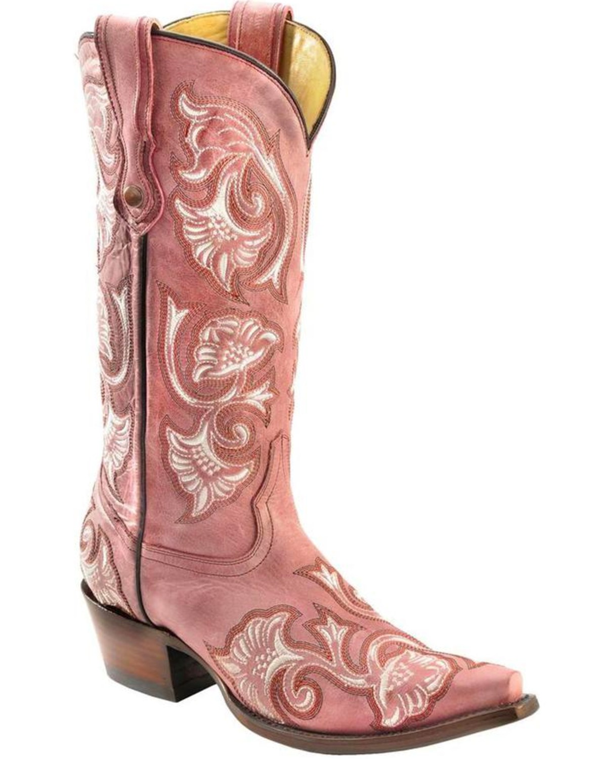 women's pink western boots