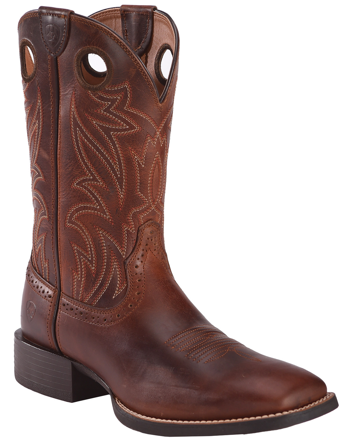 leather country boots wide fit