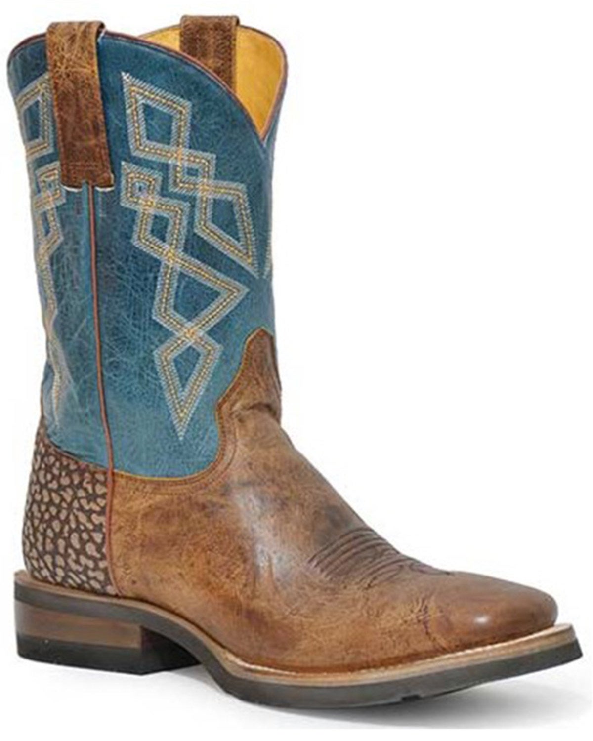 thumbnail image 2 of ROPER Men's Performance 2-Eyelet Ankle Boot - Brown Vintage Leather Chukka Boots 2 of 14