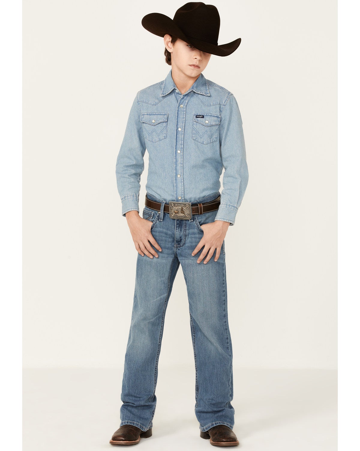 Cody James Boys' Light Wash Earp 