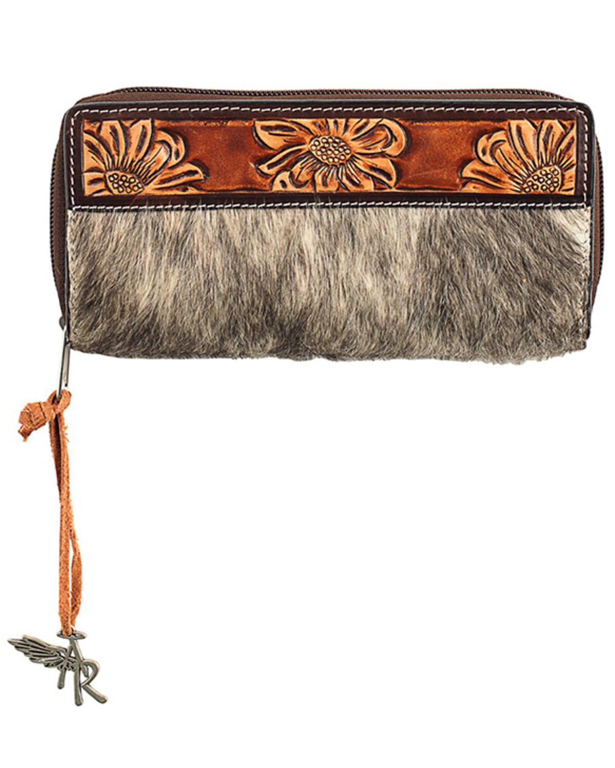Angel Ranch Women's Spotted Calf Hair Wallet