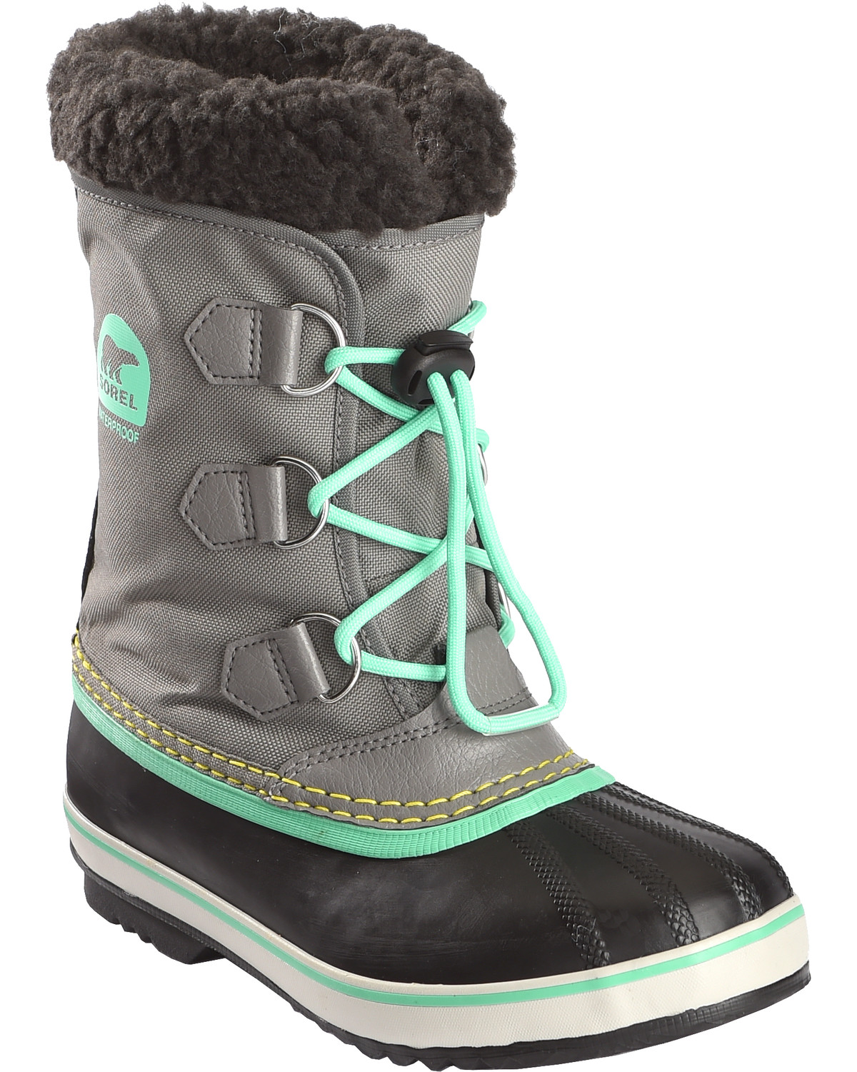 Sorel Boys' Grey Yoot Pac Nylon Boots - Round Toe