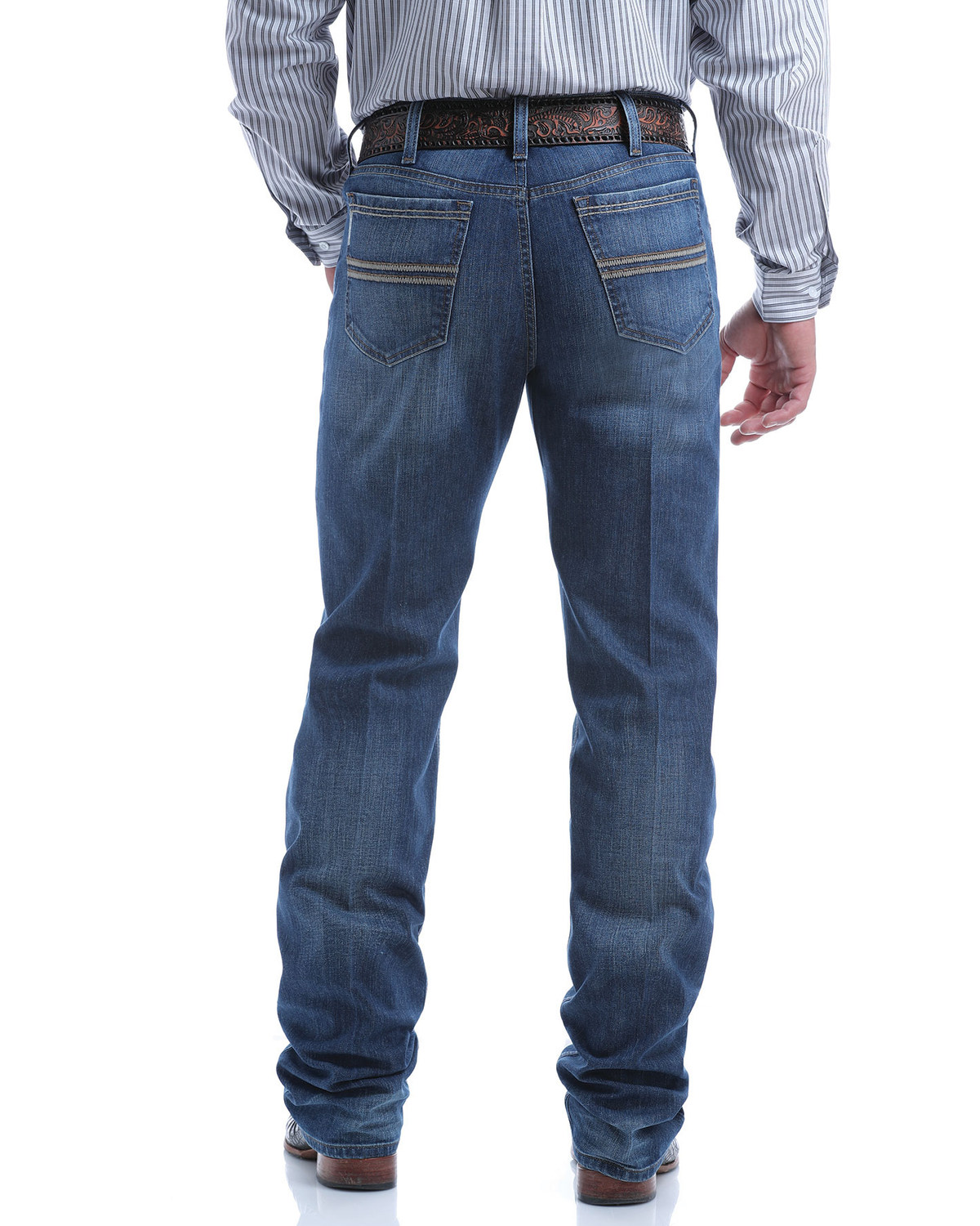 Cinch Men's Silver Label Performance Denim Stretch Slim Straight Jeans ...