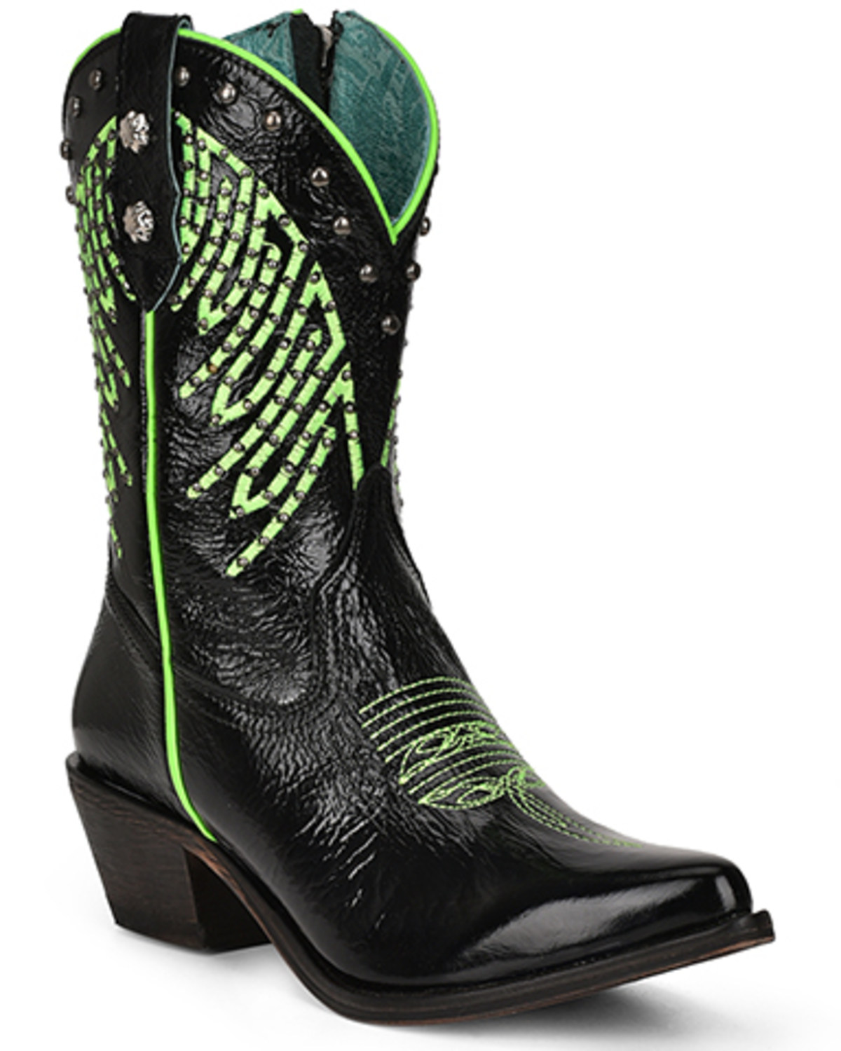 Corral Women's Fluorescent Embroidered and Studded Western Boots