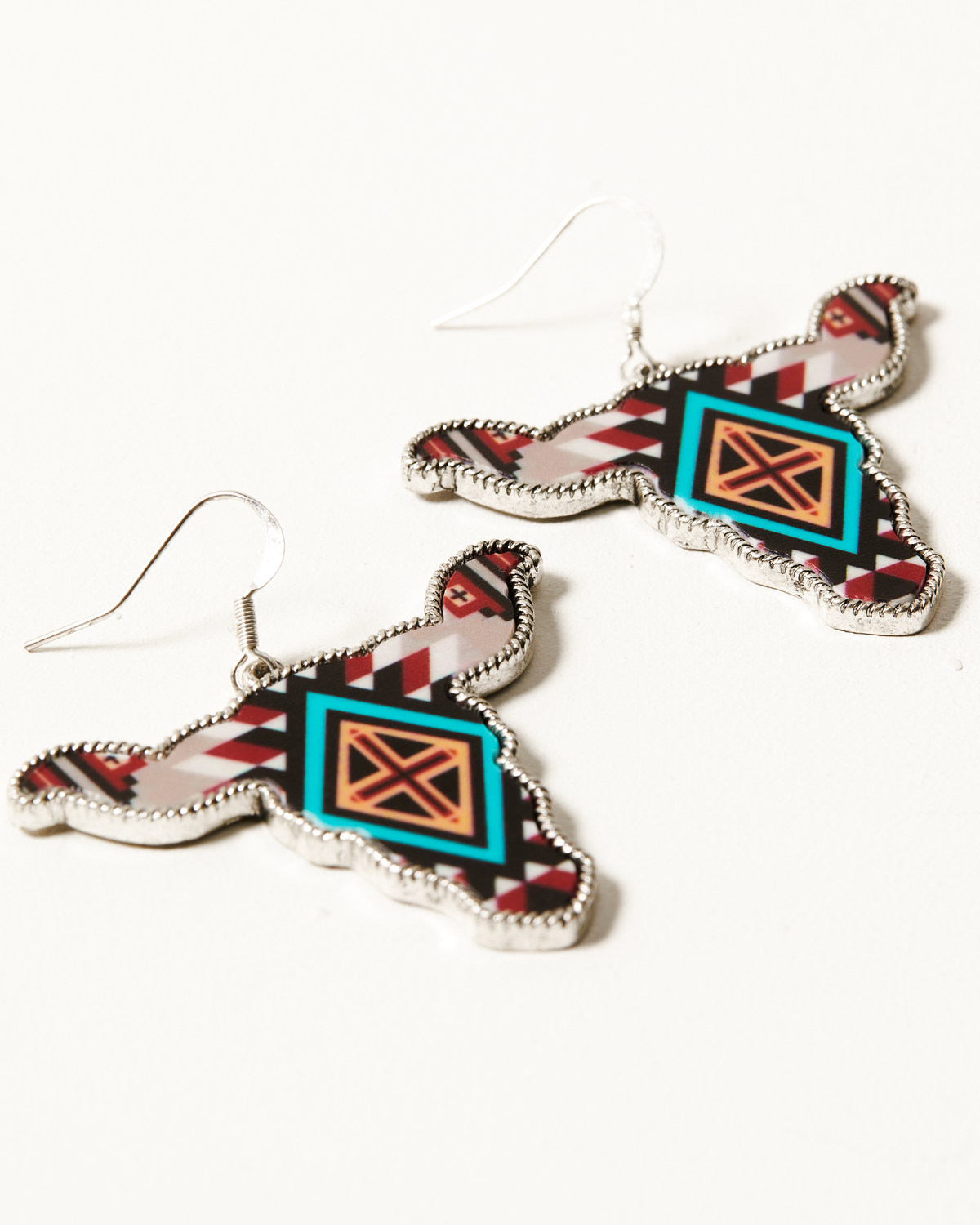 Shyanne Women's Longhorn Southwestern Print Earrings