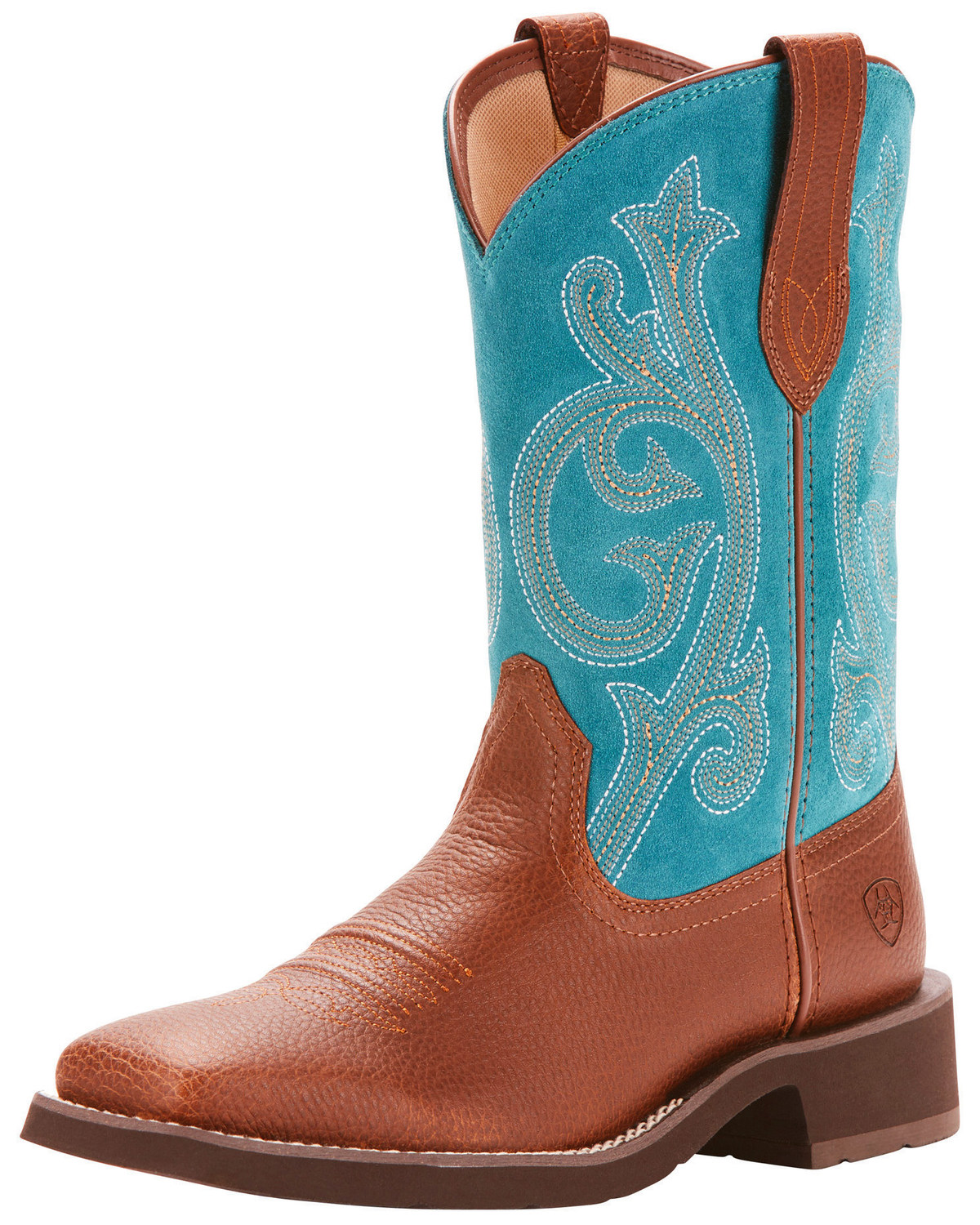 suede square toe cowboy boots
