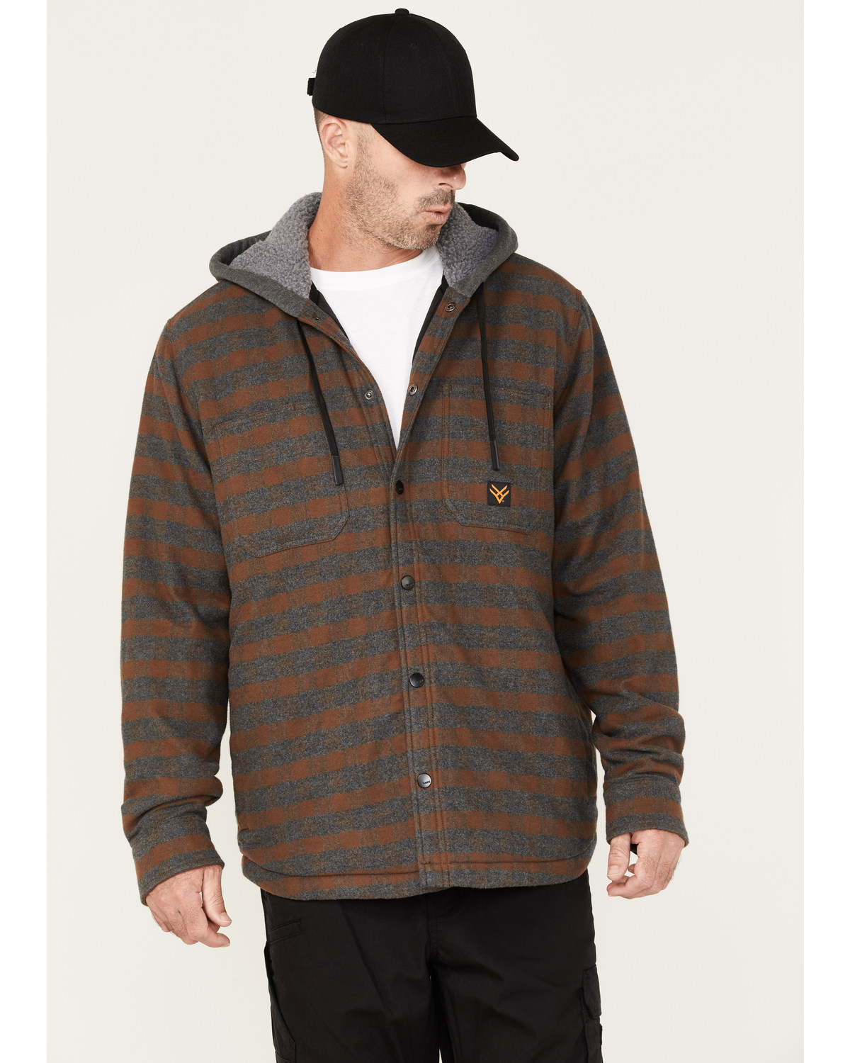 Hawx Men's Insulated Hooded Shirt Jacket