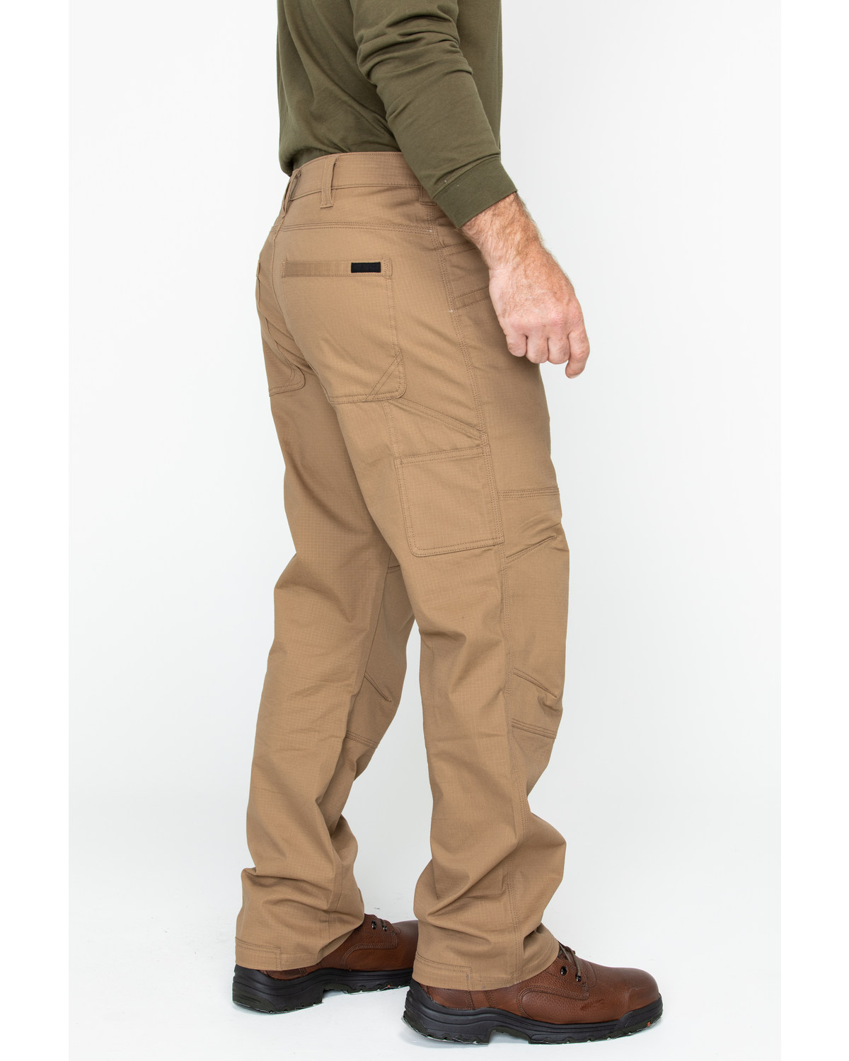 Hawx Men's Brown Stretch Ripstop Utility Work Pants - Big | Boot Barn