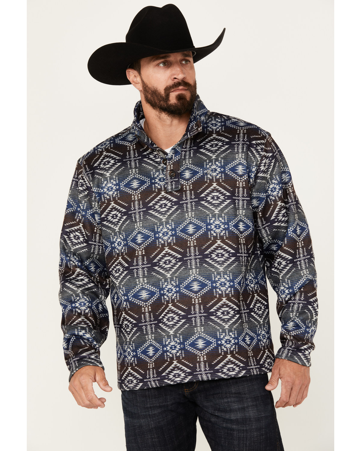 Ariat Men's Wesley Southwestern Print Pullover