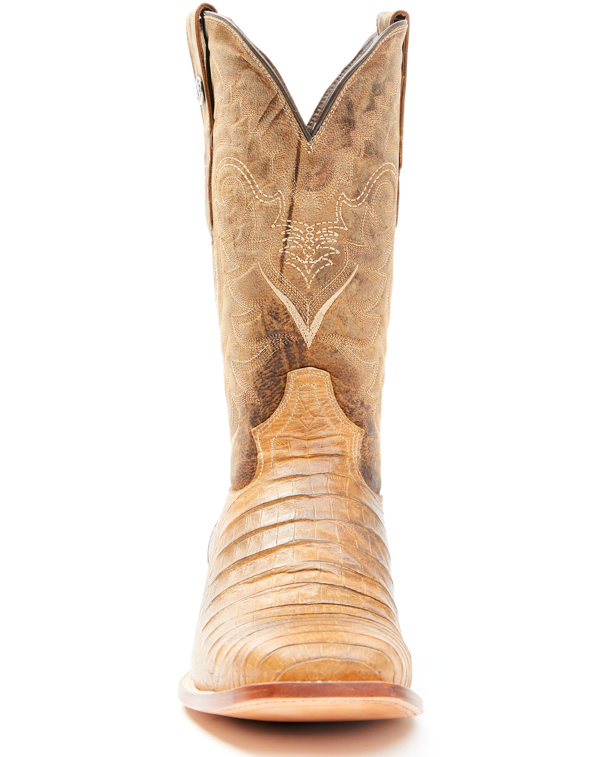 Tanner Mark Men's Caiman Belly Print Western Boots Square Toe Boot Barn