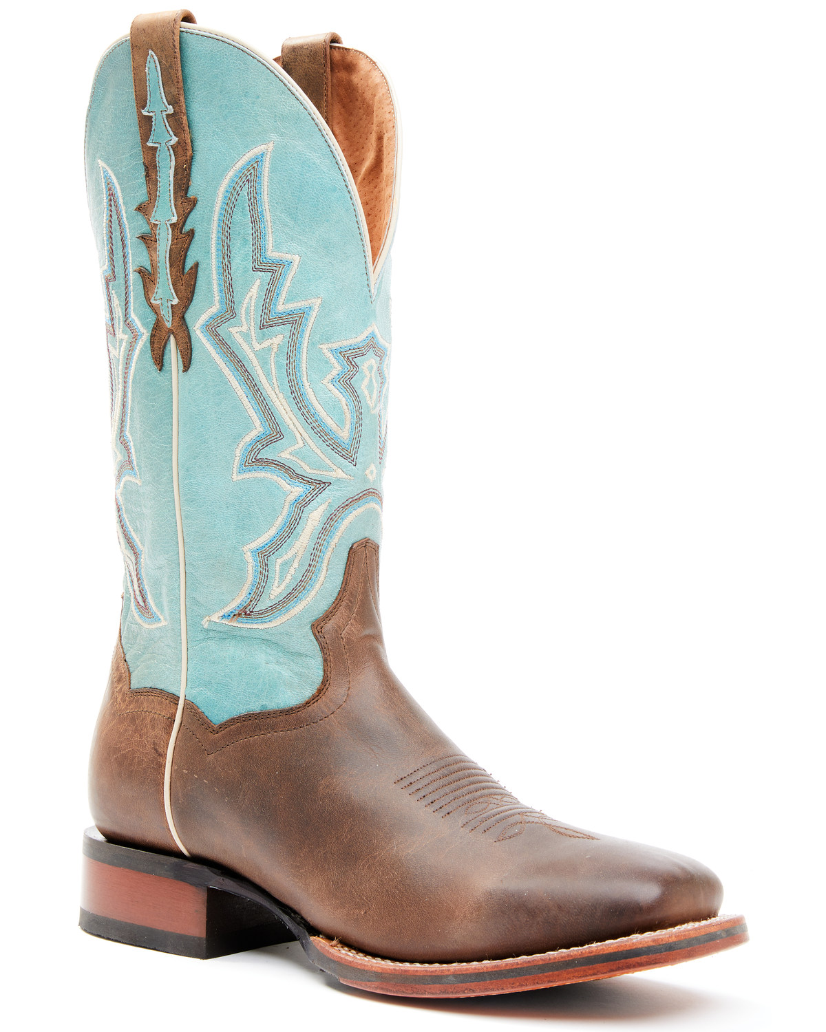 Dan Post Men's Embroidered Western Performance Boots - Broad Square Toe