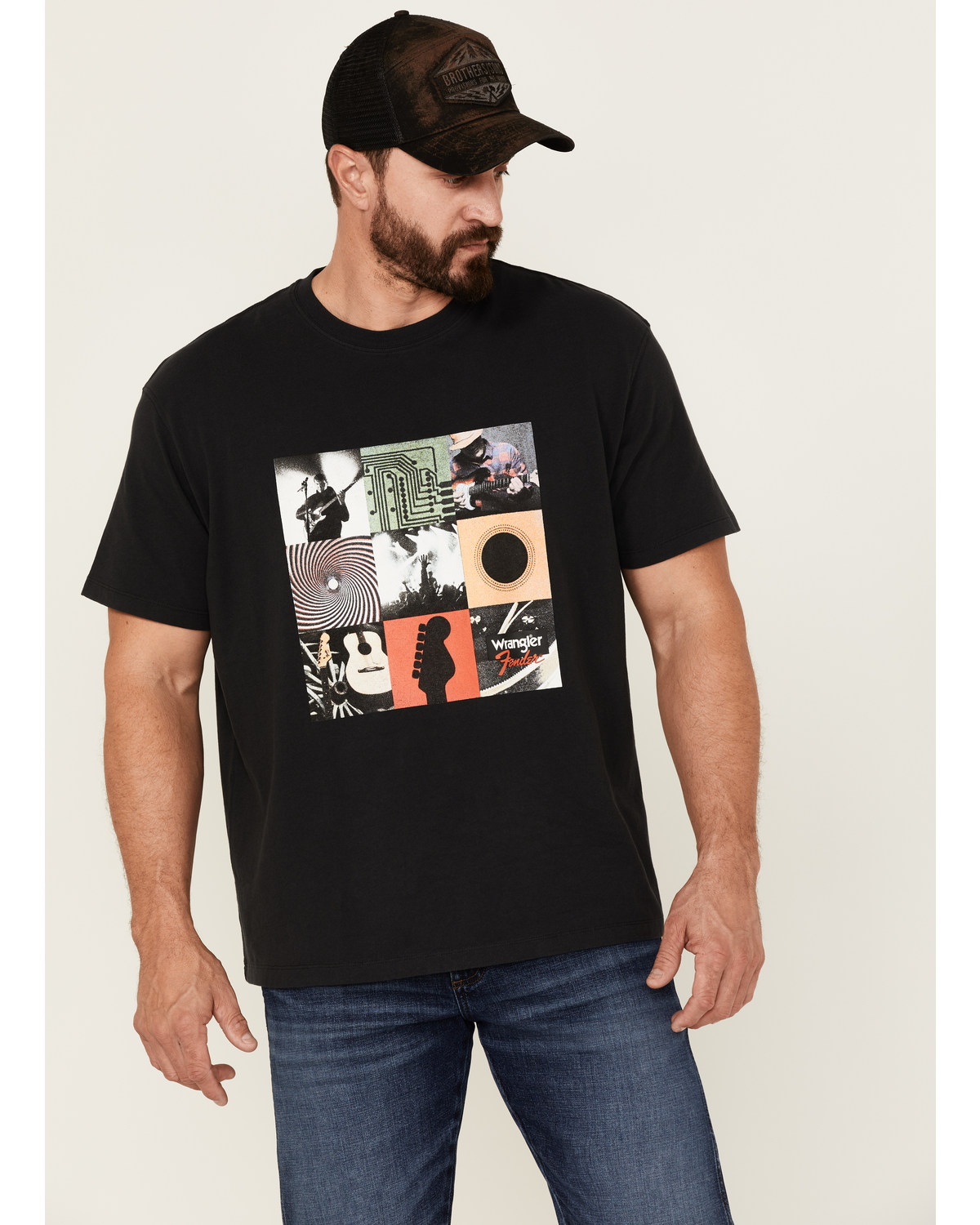 Wrangler X Fender Men's Archives Vintage Graphic T-Shirt