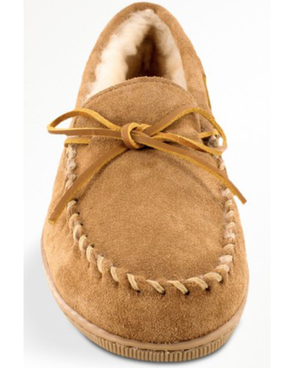 Minnetonka Men's Sheepskin Hardsole Moccasins | Boot Barn