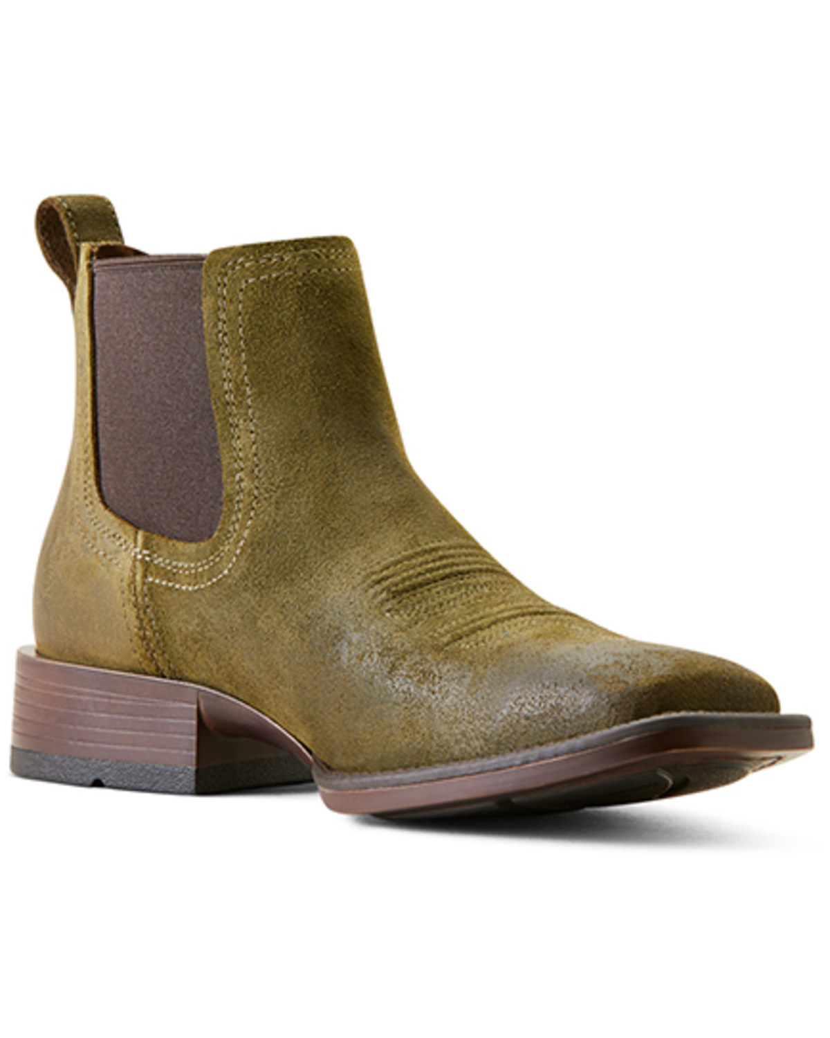 Ariat Men's Booker Ultra Suede Western Boots - Broad Square Toe
