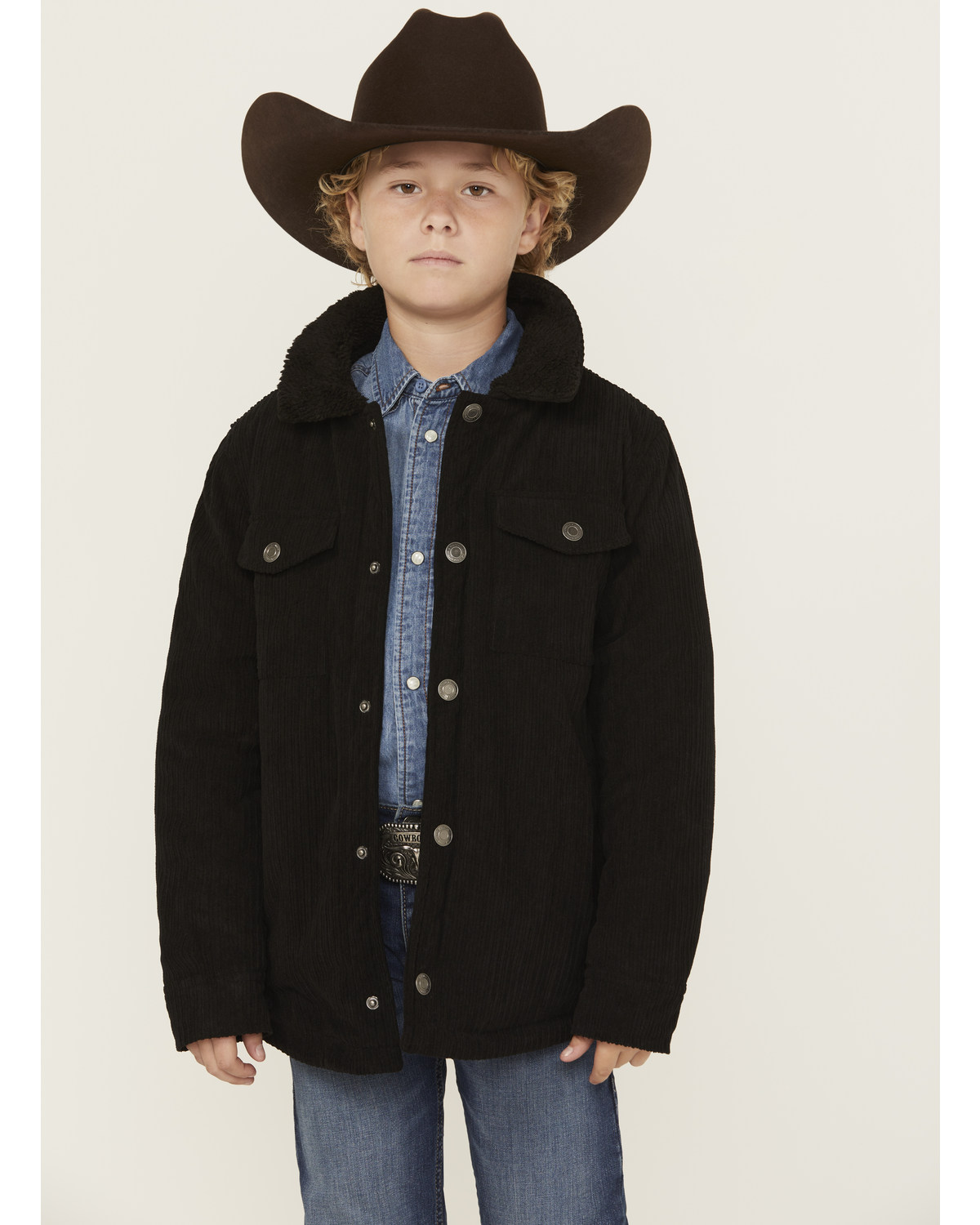 Urban Republic Little Boys' Sherpa Lined Corduroy Shirt Jacket
