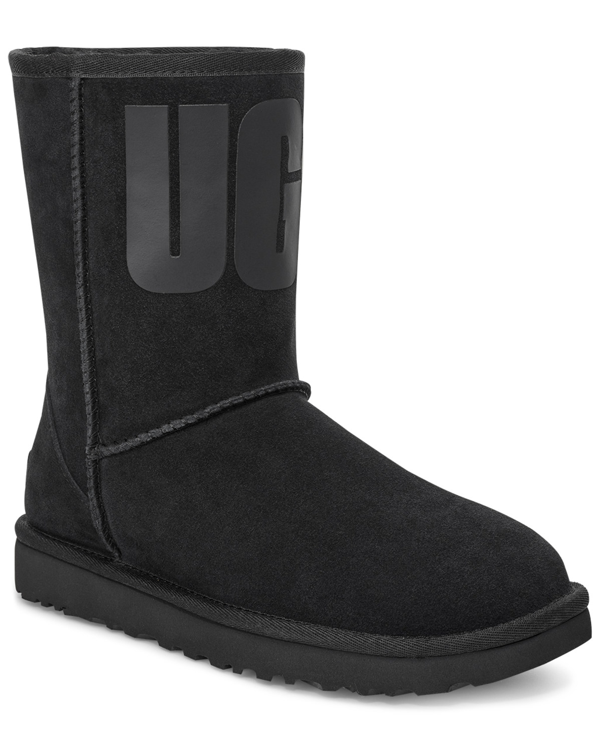 ugg womens classic short boots black