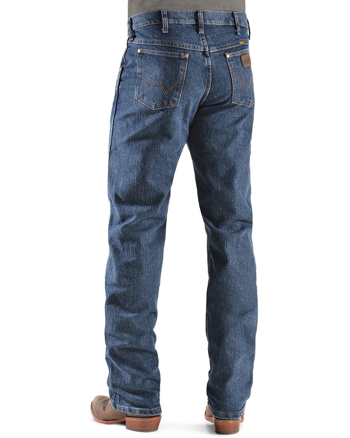 Wrangler Premium Performance Advanced Comfort Mid Stone Jeans - Big ...