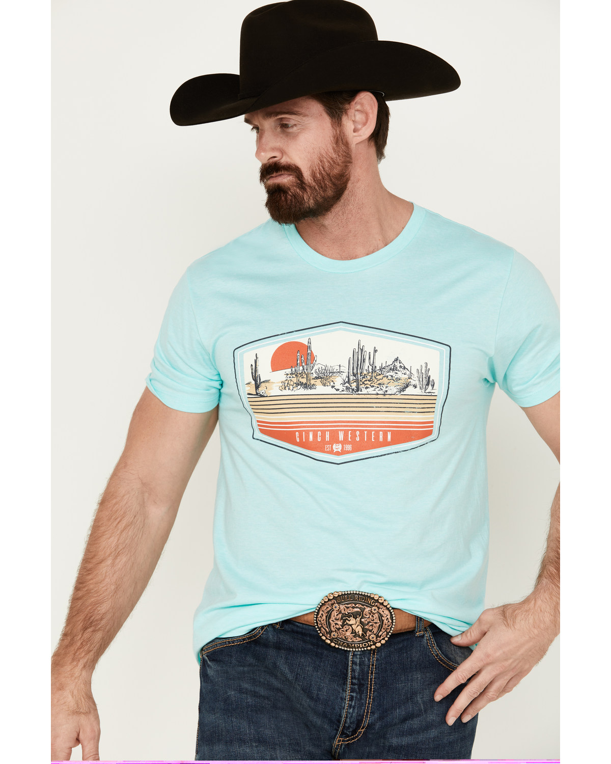 Cinch Men's Western Scenic Short Sleeve Graphic T-Shirt