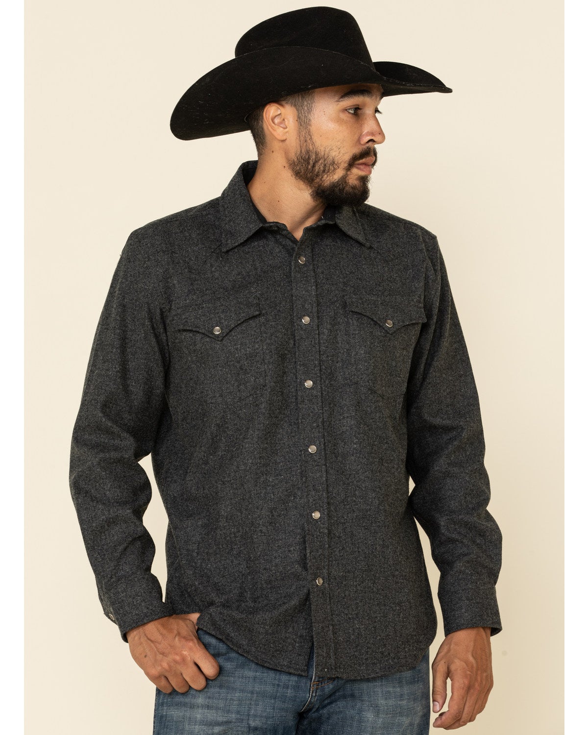 Pendleton Men's Grey Canyon Solid Long 