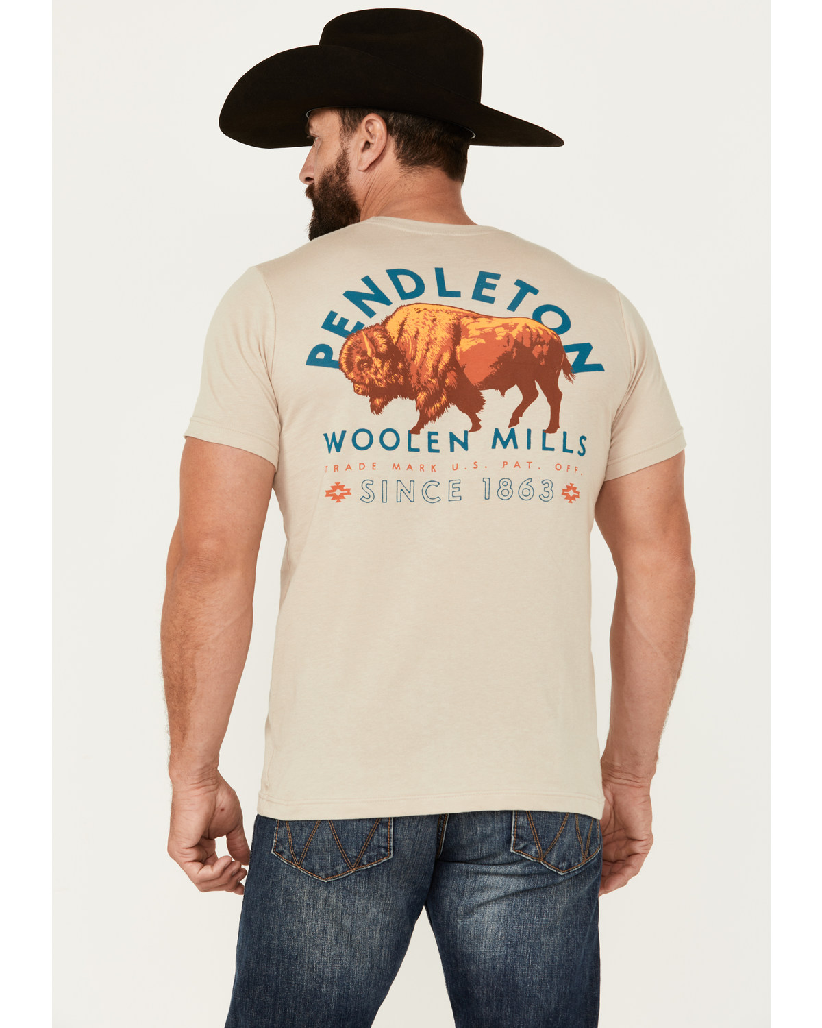 Pendleton Men's Bison Short Sleeve Graphic T-Shirt